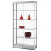 Vitrine 200x100x40cm zilver 100ZG200